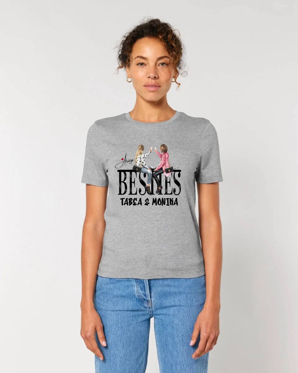 Girls on Text Besties • Ladies Premium T-Shirt XS-2XL aus Bio-Baumwolle für Damen • Exklusivdesign • personalisiert