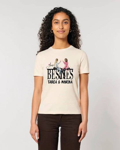 Girls on Text Besties • Ladies Premium T-Shirt XS-2XL aus Bio-Baumwolle für Damen • Exklusivdesign • personalisiert