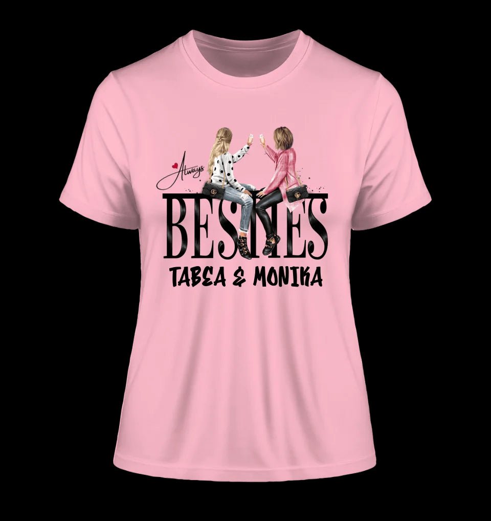 Girls on Text Besties • Ladies Premium T-Shirt XS-2XL aus Bio-Baumwolle für Damen • Exklusivdesign • personalisiert