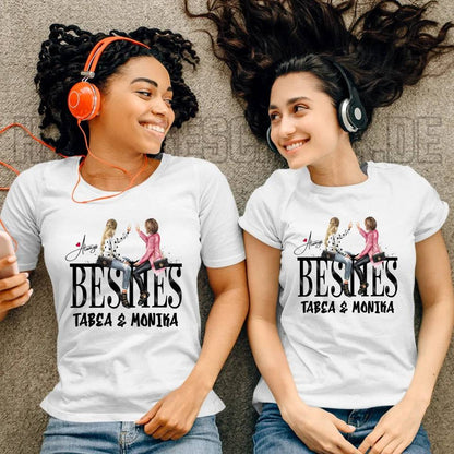 Girls on Text Besties • Ladies Premium T-Shirt XS-2XL aus Bio-Baumwolle für Damen • Exklusivdesign • personalisiert