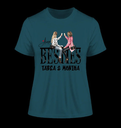 Girls on Text Besties • Ladies Premium T-Shirt XS-2XL aus Bio-Baumwolle für Damen • Exklusivdesign • personalisiert