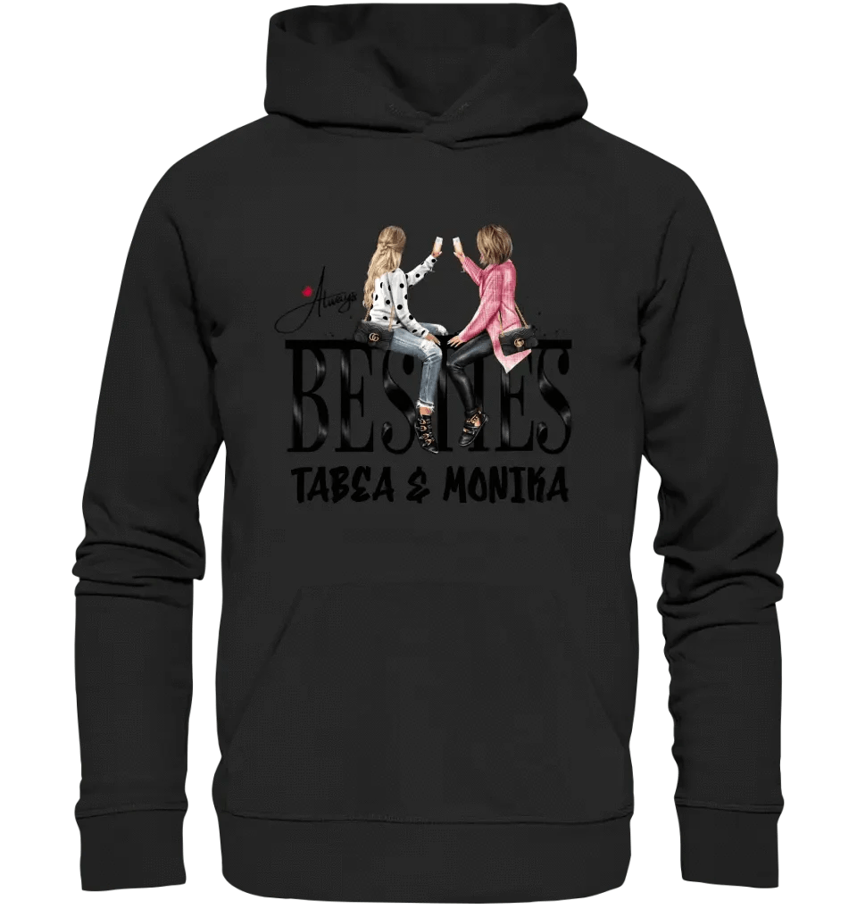 Girls on Text Besties • Unisex Premium Hoodie XS-5XL aus Bio-Baumwolle für Damen & Herren • Exklusivdesign • personalisiert