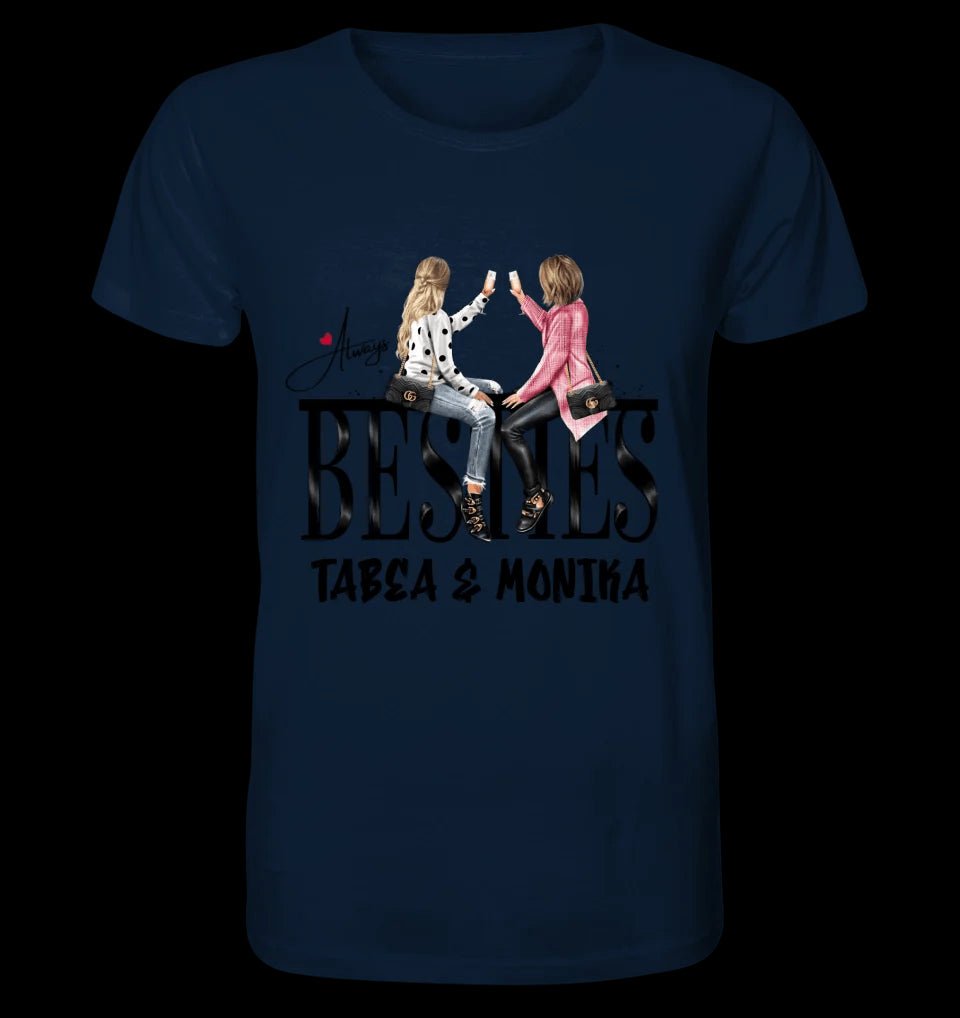 Girls on Text Besties • Unisex Premium T-Shirt XS-5XL aus Bio-Baumwolle für Damen & Herren • Exklusivdesign • personalisiert