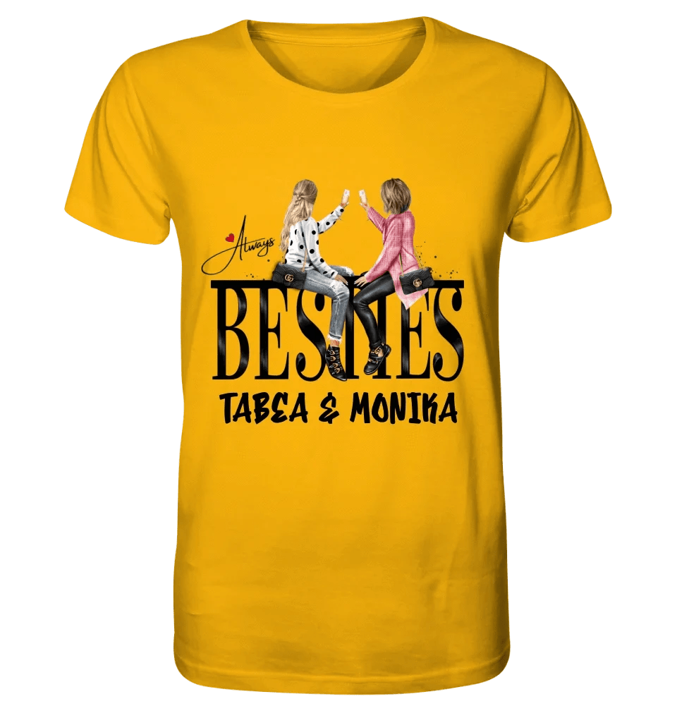 Girls on Text Besties • Unisex Premium T-Shirt XS-5XL aus Bio-Baumwolle für Damen & Herren • Exklusivdesign • personalisiert