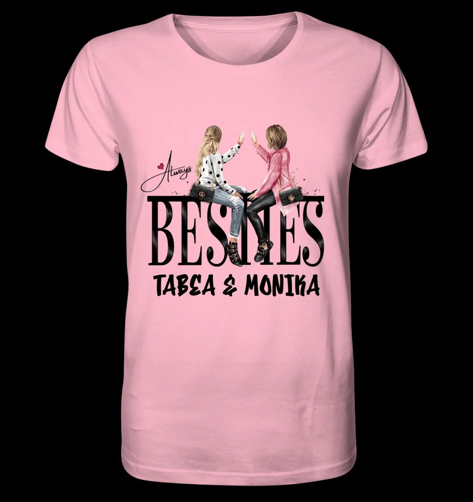 Girls on Text Besties • Unisex Premium T-Shirt XS-5XL aus Bio-Baumwolle für Damen & Herren • Exklusivdesign • personalisiert