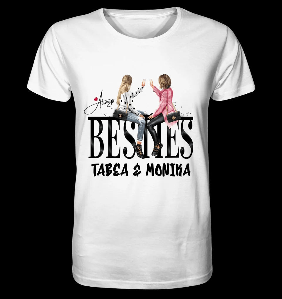 Girls on Text Besties • Unisex Premium T-Shirt XS-5XL aus Bio-Baumwolle für Damen & Herren • Exklusivdesign • personalisiert