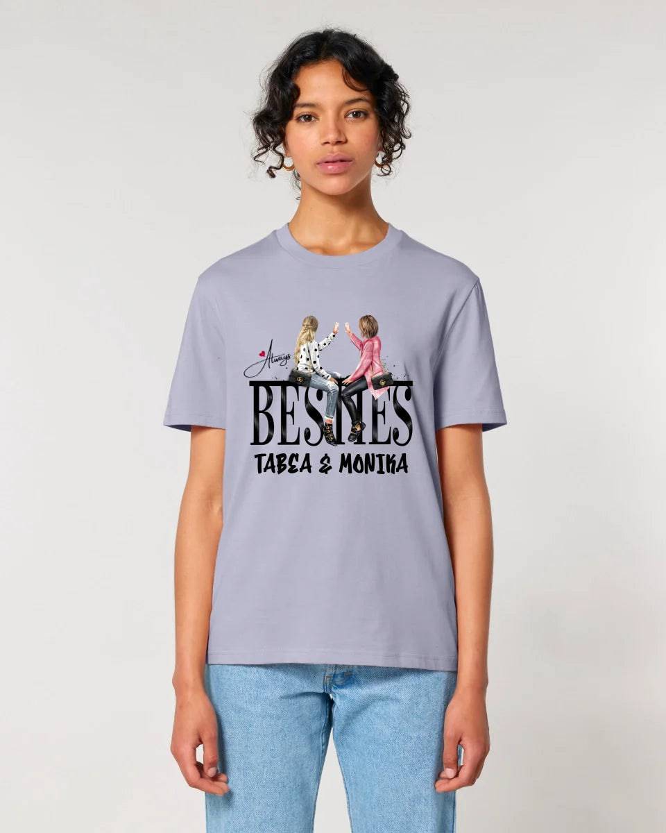 Girls on Text Besties • Unisex Premium T-Shirt XS-5XL aus Bio-Baumwolle für Damen & Herren • Exklusivdesign • personalisiert