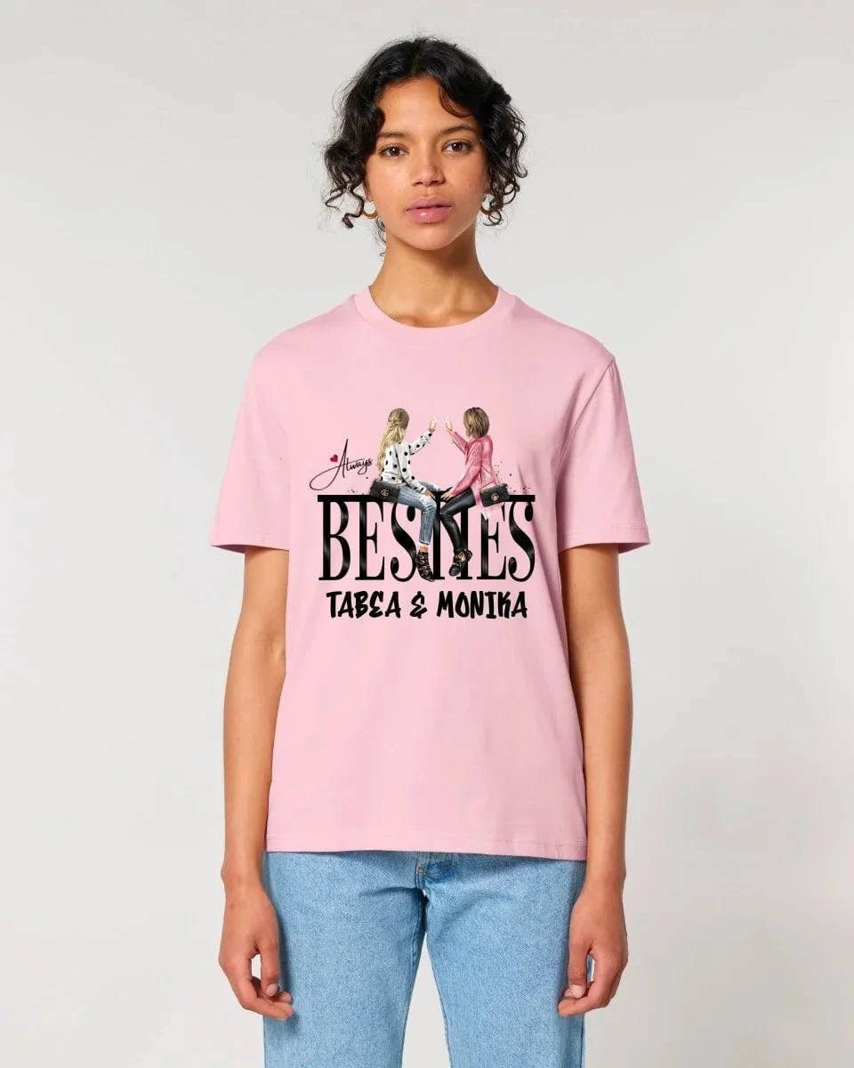 Girls on Text Besties • Unisex Premium T-Shirt XS-5XL aus Bio-Baumwolle für Damen & Herren • Exklusivdesign • personalisiert