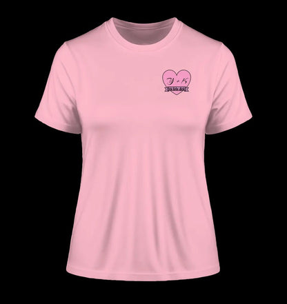 Herz mit Botschaft • Ladies Premium T-Shirt XS-2XL aus Bio-Baumwolle für Damen • Exklusivdesign • personalisiert • Brustdruck