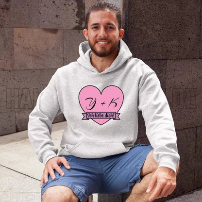 Herz mit Botschaft • Unisex Premium Hoodie XS-5XL aus Bio-Baumwolle für Damen & Herren • Exklusivdesign • personalisiert