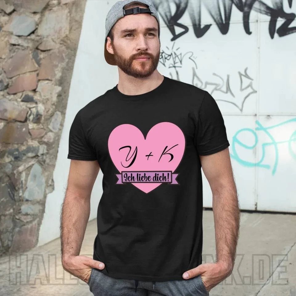 Herz mit Botschaft • Unisex Premium T-Shirt XS-5XL aus Bio-Baumwolle für Damen & Herren • Exklusivdesign • personalisiert