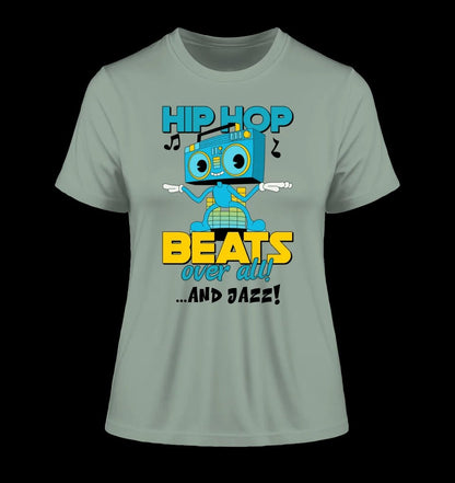 Hip Hop Beats over all • Ladies Premium T-Shirt XS-2XL aus Bio-Baumwolle für Damen • Exklusivdesign • personalisiert