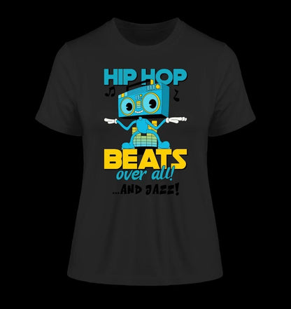 Hip Hop Beats over all • Ladies Premium T-Shirt XS-2XL aus Bio-Baumwolle für Damen • Exklusivdesign • personalisiert