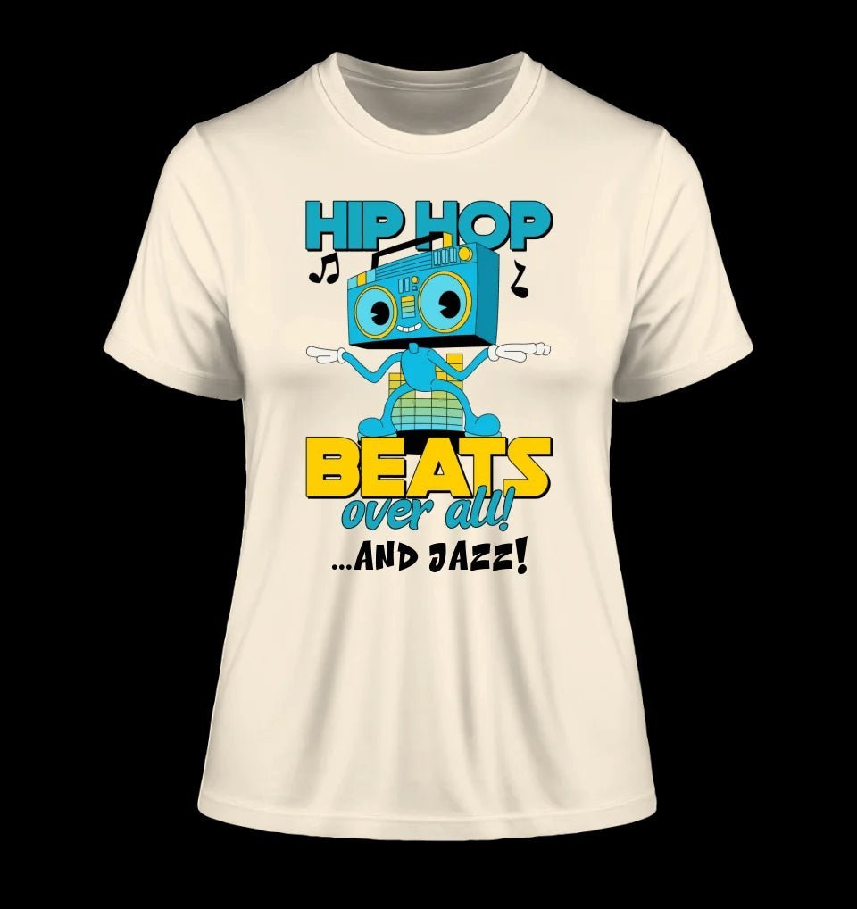 Hip Hop Beats over all • Ladies Premium T-Shirt XS-2XL aus Bio-Baumwolle für Damen • Exklusivdesign • personalisiert