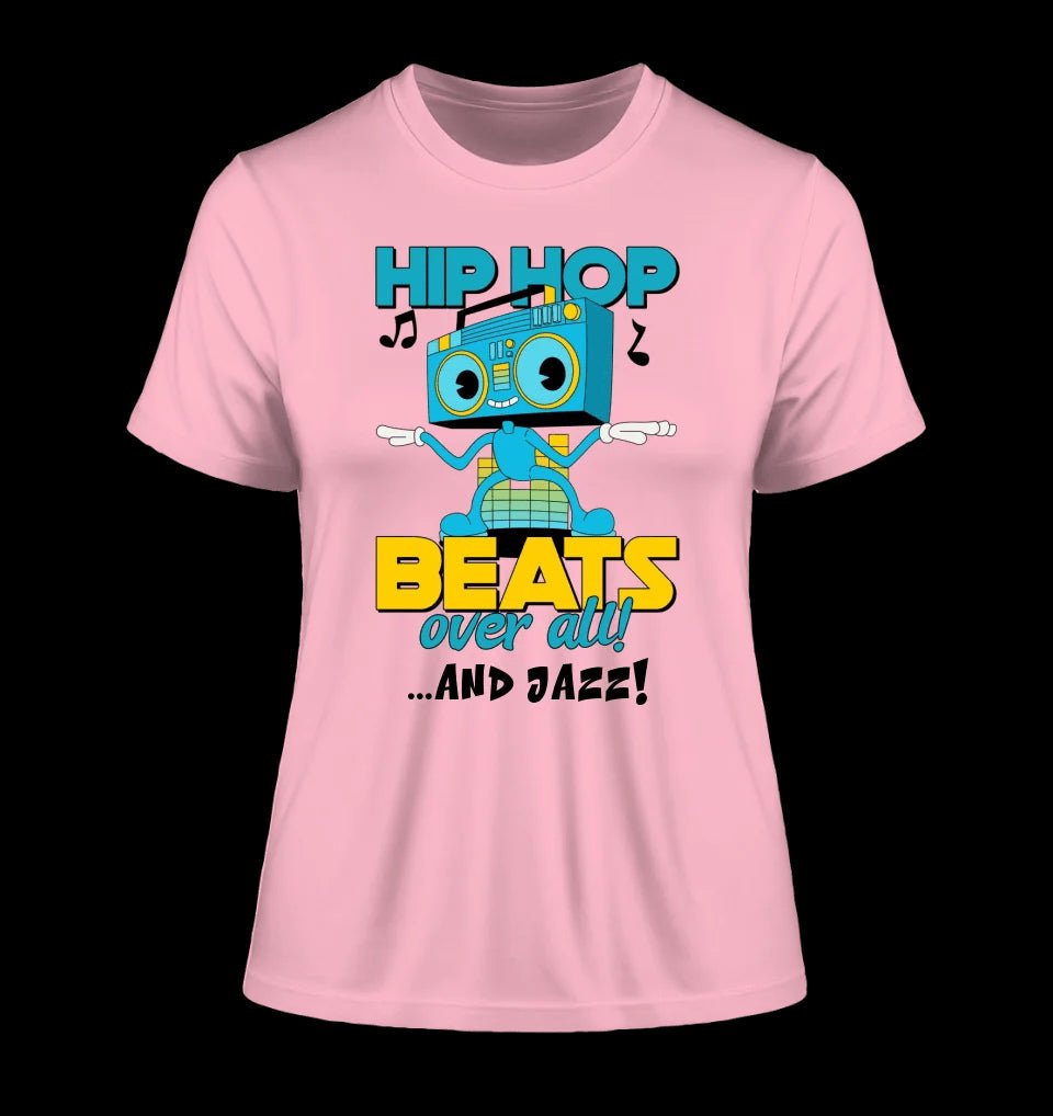 Hip Hop Beats over all • Ladies Premium T-Shirt XS-2XL aus Bio-Baumwolle für Damen • Exklusivdesign • personalisiert