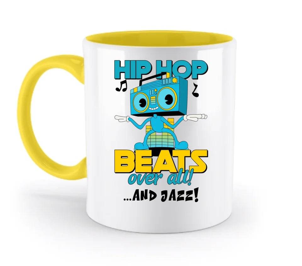 Hip Hop Beats over all • zweifarbige Tasse • Exklusivdesign • personalisiert