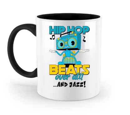 Hip Hop Beats over all • zweifarbige Tasse • Exklusivdesign • personalisiert