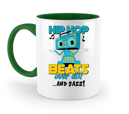 Hip Hop Beats over all • zweifarbige Tasse • Exklusivdesign • personalisiert