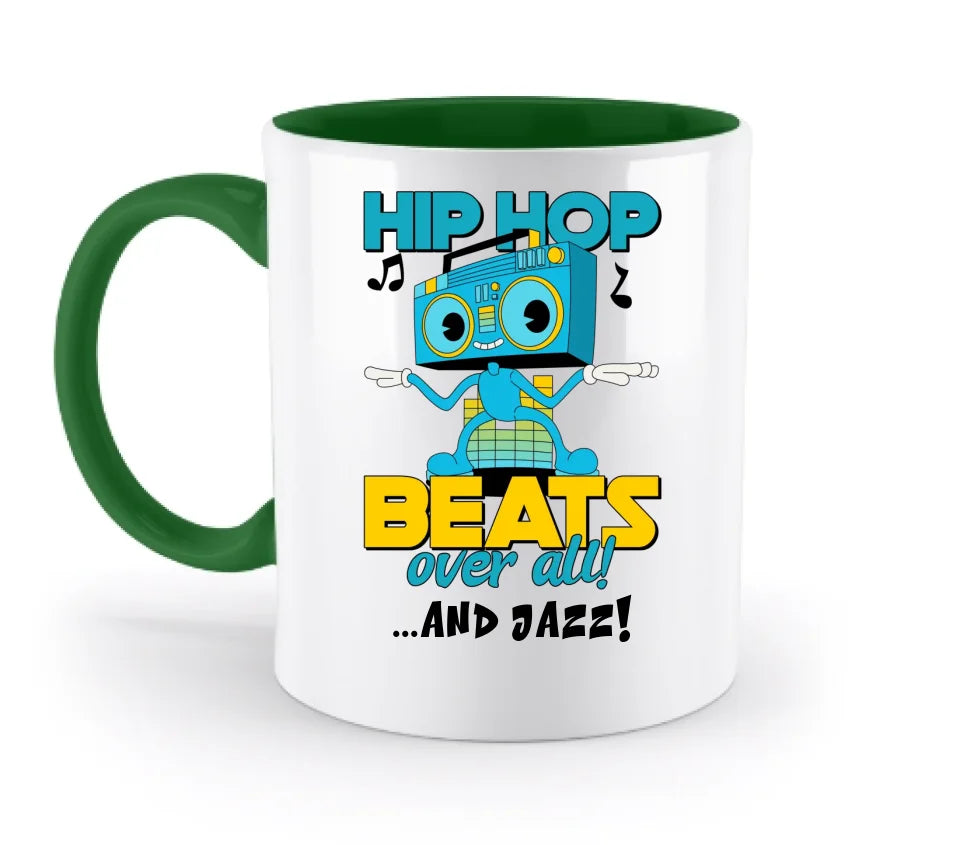 Hip Hop Beats over all • zweifarbige Tasse • Exklusivdesign • personalisiert