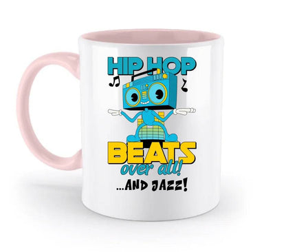 Hip Hop Beats over all • zweifarbige Tasse • Exklusivdesign • personalisiert