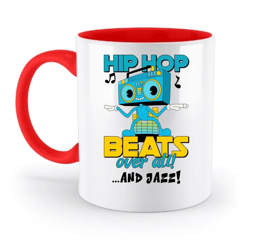 Hip Hop Beats over all • zweifarbige Tasse • Exklusivdesign • personalisiert