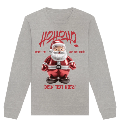 Ho ho ho Santa X-Mas • Weihnachten • Unisex Sweatshirt Bio-Baumwolle in 4 Farben XS-3XL • personalisiert