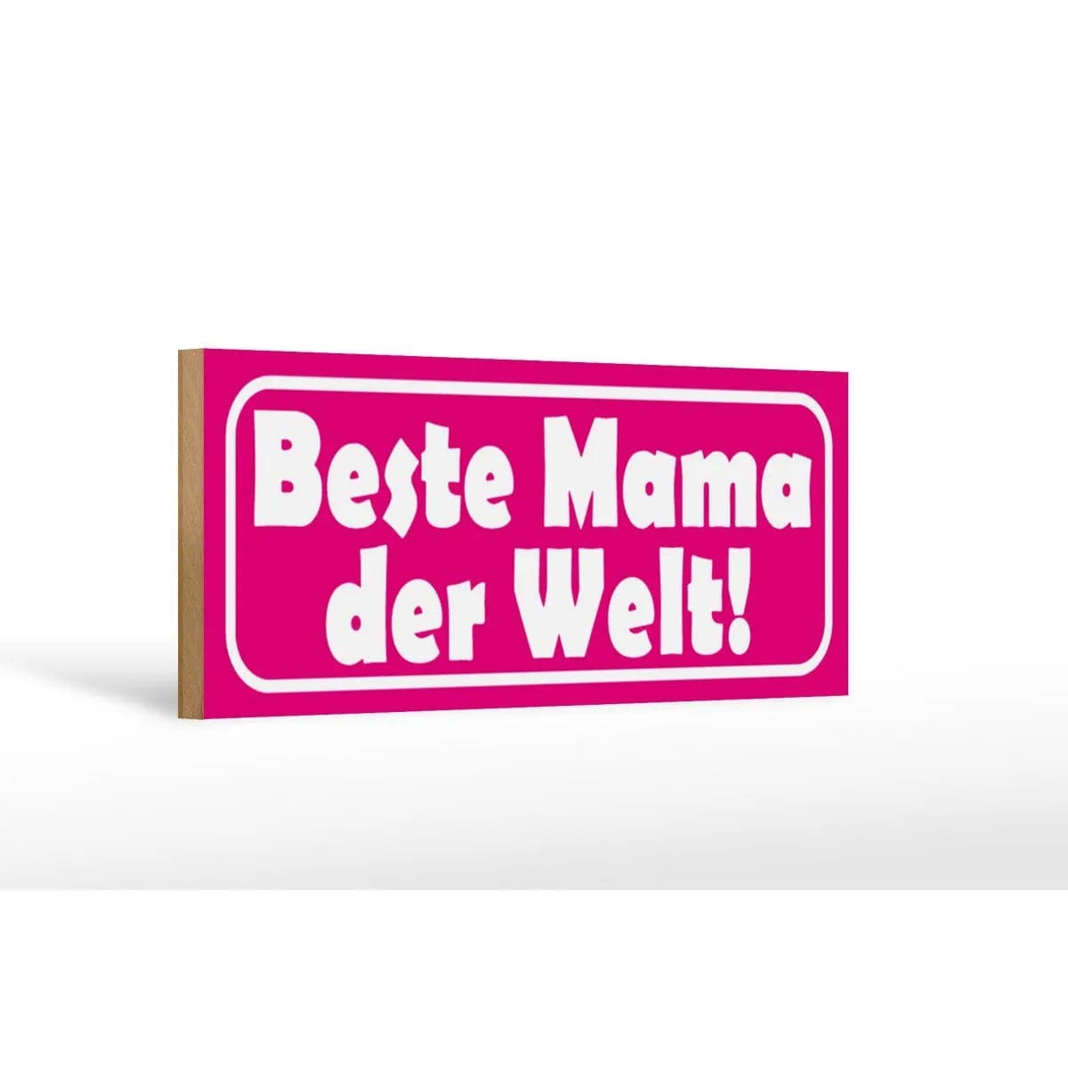 Holzschild Spruch 27x10cm Beste Mama der Welt Deko