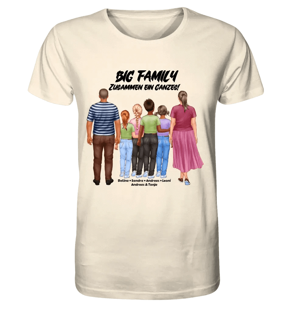 Huge Familien-Designer mit 0-4 Kindern • Unisex Premium T-Shirt XS-5XL aus Bio-Baumwolle für Damen & Herren