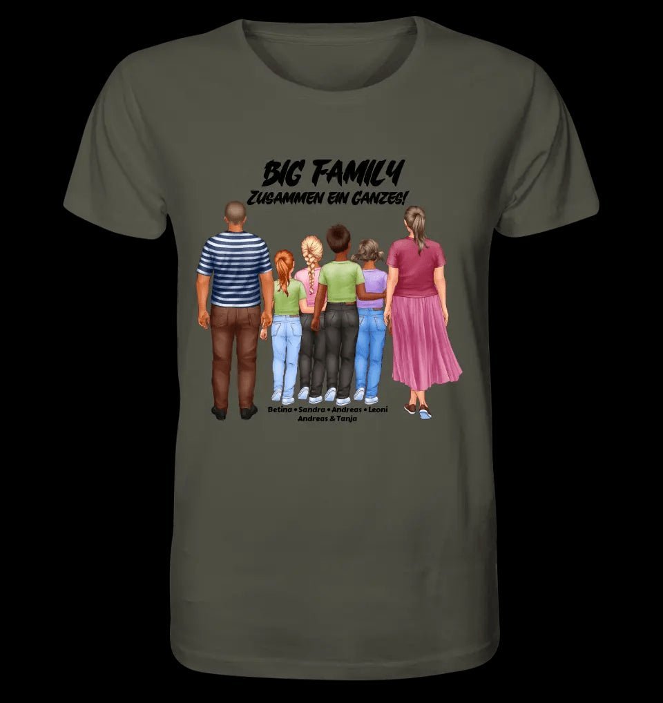 Huge Familien-Designer mit 0-4 Kindern • Unisex Premium T-Shirt XS-5XL aus Bio-Baumwolle für Damen & Herren