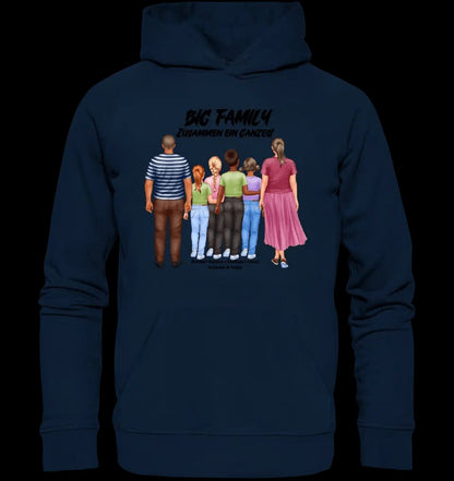 Huge Familien-Designer mit 0-4 Kindern • Unisex Premium Hoodie XS-5XL aus Bio-Baumwolle für Damen & Herren • Exklusivdesign • personalisiert