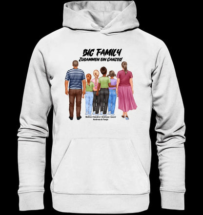 Huge Familien-Designer mit 0-4 Kindern • Unisex Premium Hoodie XS-5XL aus Bio-Baumwolle für Damen & Herren • Exklusivdesign • personalisiert