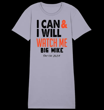 I CAN & I WILL • 4 Versionen • Ladies Premium T-Shirt Kleid aus Bio-Baumwolle S-2XL • Exklusivdesign • personalisiert