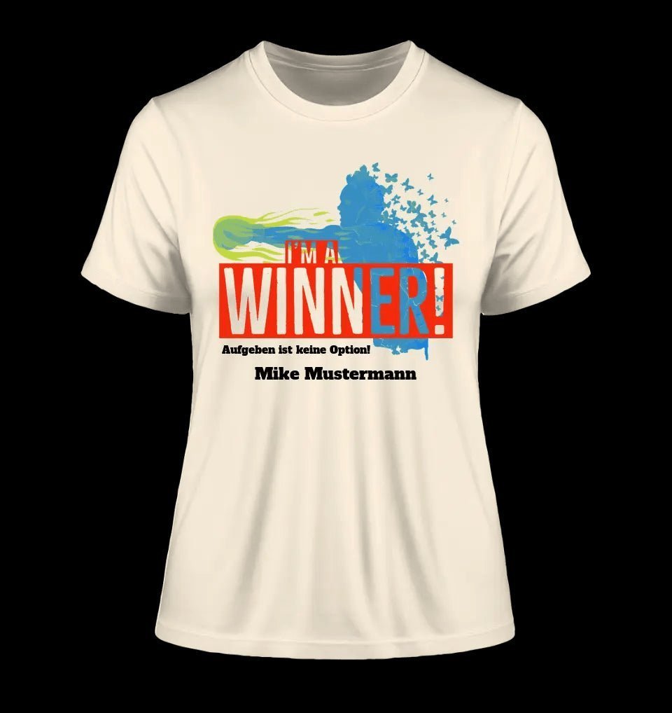 I´M A WINNER • Ladies Premium T-Shirt XS-2XL aus Bio-Baumwolle für Damen • Exklusivdesign • personalisiert