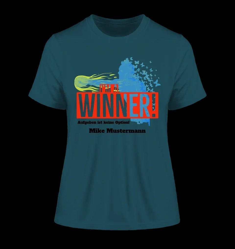 I´M A WINNER • Ladies Premium T-Shirt XS-2XL aus Bio-Baumwolle für Damen • Exklusivdesign • personalisiert