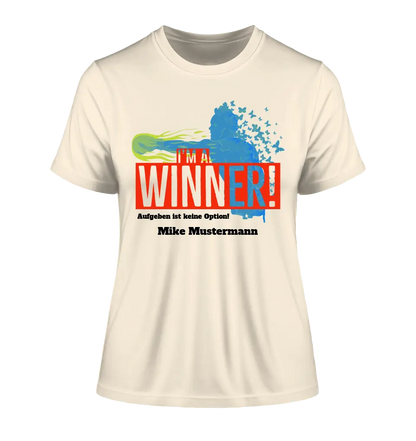 I´M A WINNER • Ladies Premium T-Shirt XS-2XL aus Bio-Baumwolle für Damen • Exklusivdesign • personalisiert