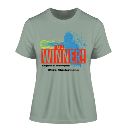 I´M A WINNER • Ladies Premium T-Shirt XS-2XL aus Bio-Baumwolle für Damen • Exklusivdesign • personalisiert