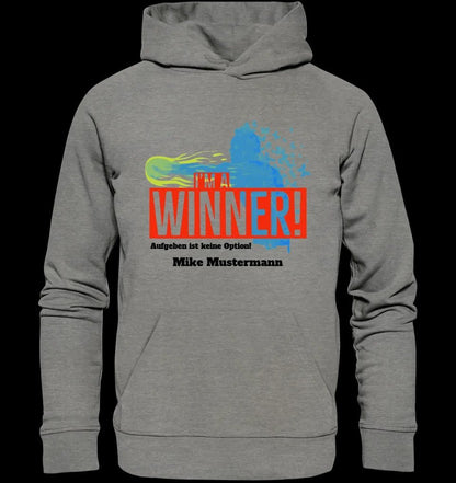 I´M A WINNER • Unisex Premium Hoodie XS-5XL aus Bio-Baumwolle für Damen & Herren • Exklusivdesign • personalisiert