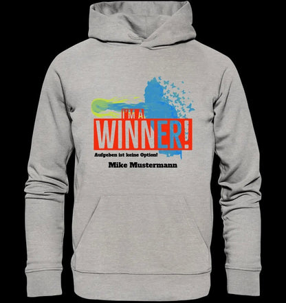 I´M A WINNER • Unisex Premium Hoodie XS-5XL aus Bio-Baumwolle für Damen & Herren • Exklusivdesign • personalisiert