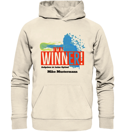 I´M A WINNER • Unisex Premium Hoodie XS-5XL aus Bio-Baumwolle für Damen & Herren • Exklusivdesign • personalisiert