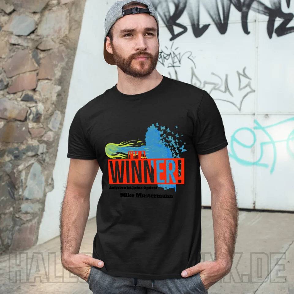 I´M A WINNER • Unisex Premium T-Shirt XS-5XL aus Bio-Baumwolle für Damen & Herren • Exklusivdesign • personalisiert