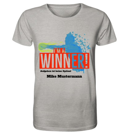 I´M A WINNER • Unisex Premium T-Shirt XS-5XL aus Bio-Baumwolle für Damen & Herren • Exklusivdesign • personalisiert