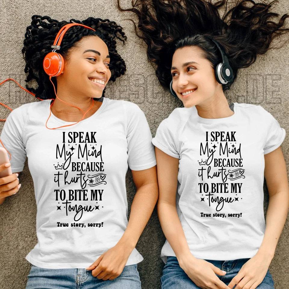 I speak my mind • Ladies Premium T-Shirt XS-2XL aus Bio-Baumwolle für Damen • Exklusivdesign • personalisiert