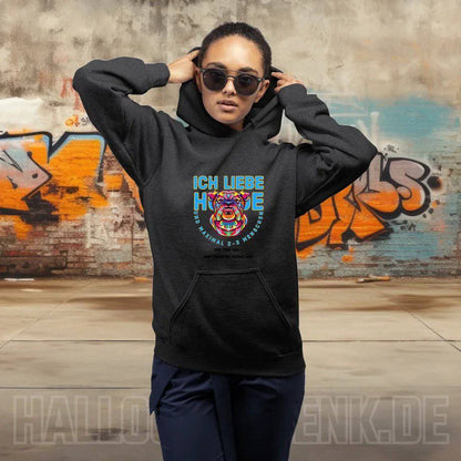 Ich liebe Hunde und 2-3 Menschen • Unisex Premium Hoodie XS-5XL aus Bio-Baumwolle für Damen & Herren • Exklusivdesign • personalisiert