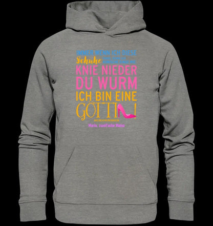 Immer wenn ich Schuhe • Göttin • 4 Versionen • Unisex Premium Hoodie XS-5XL aus Bio-Baumwolle für Damen & Herren • Exklusivdesign • personalisiert