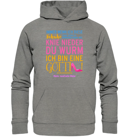 Immer wenn ich Schuhe • Göttin • 4 Versionen • Unisex Premium Hoodie XS-5XL aus Bio-Baumwolle für Damen & Herren • Exklusivdesign • personalisiert