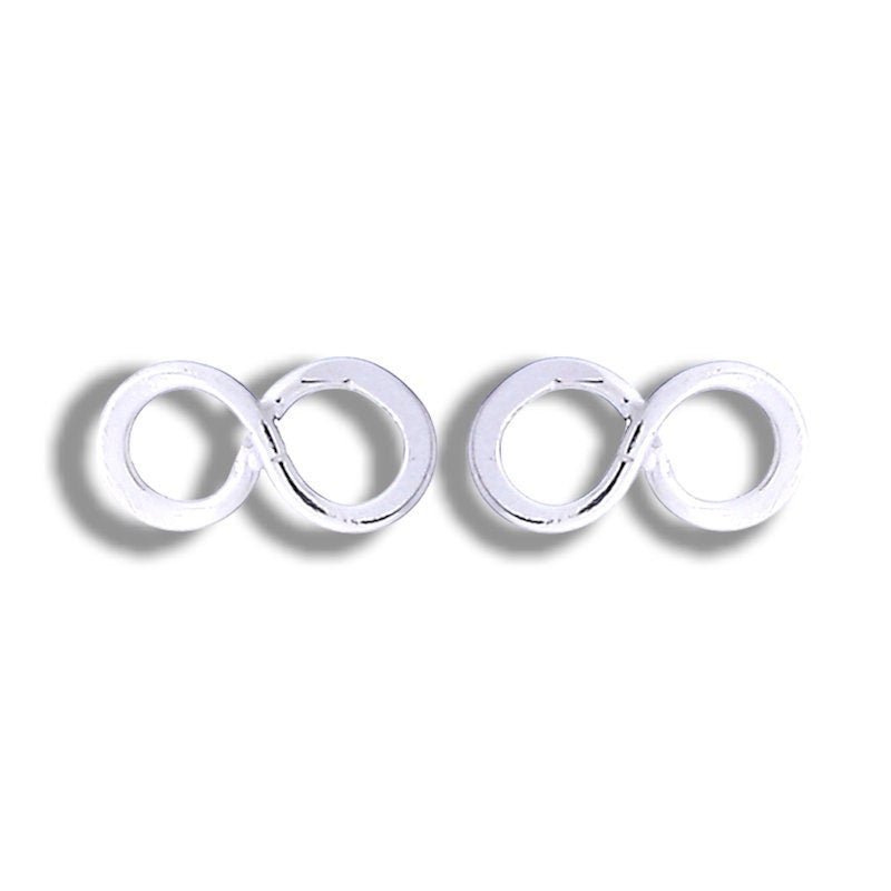 Infinity Mini Ohrstecker - 925 Sterling Silber Minimalistischer Schmuck - OHR925-110