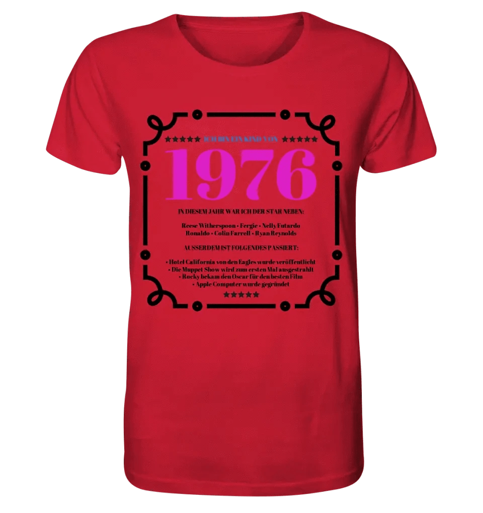 JAHRESZAHL-DESIGNER personalisierbar - Unisex Premium T-Shirt XS-5XL aus Bio-Baumwolle für Damen & Herren