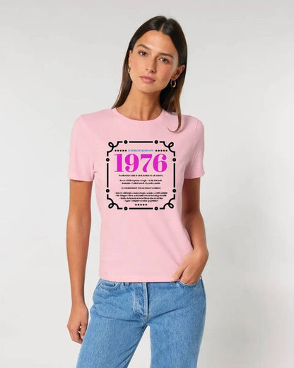 Jahreszahl Designer personalisierbar - Ladies Premium T-Shirt XS-2XL aus Bio-Baumwolle für Damen