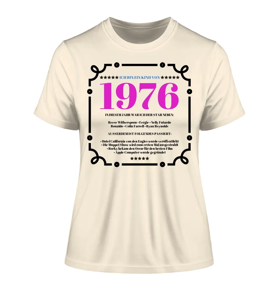 Jahreszahl Designer personalisierbar - Ladies Premium T-Shirt XS-2XL aus Bio-Baumwolle für Damen