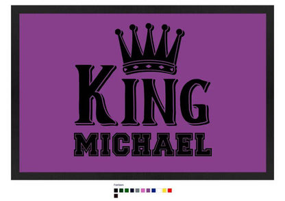 KING + WUNSCHNAME • Fußmatte • Exklusivdesign • personalisiert